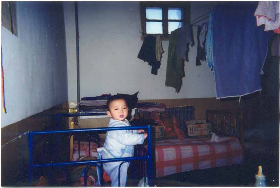 Wu Zhao in her crib